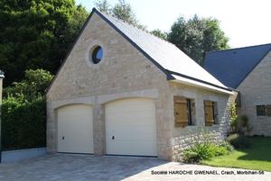 Exemple de réalisation de garage en pierres naturelles