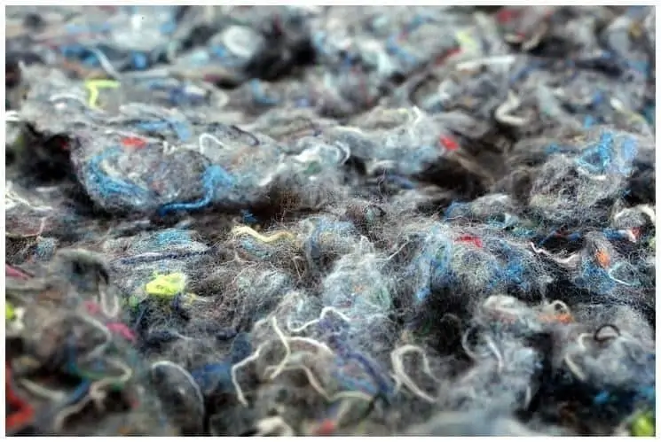 laine de coton recyclée