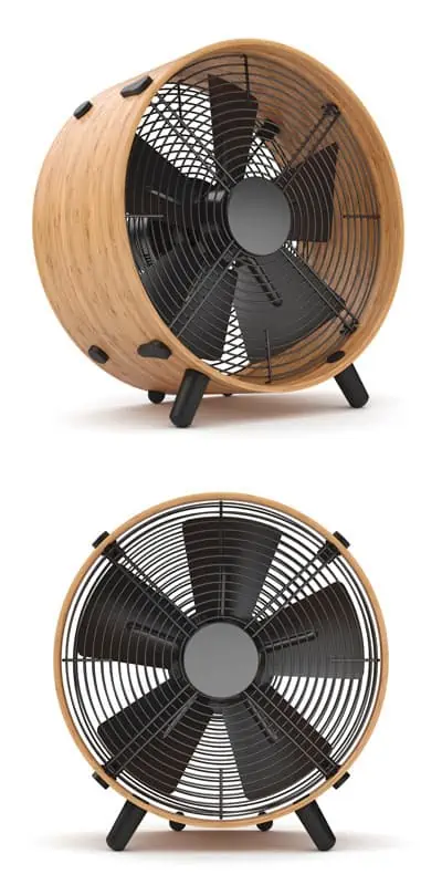 ventilateur en bois fer